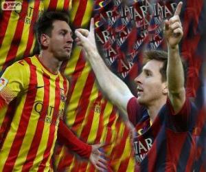 yapboz Leo Messi, FC Barcelona, tarihinin en golcü
